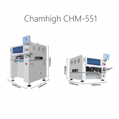 Charmhigh CHM551 SMD Pick And Place Machine উচ্চ নির্ভুলতা 0201 / QFN / BGA এর জন্য