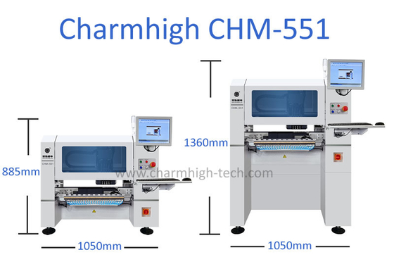 Charmhigh CHM551 SMD Pick And Place Machine উচ্চ নির্ভুলতা 0201 / QFN / BGA এর জন্য