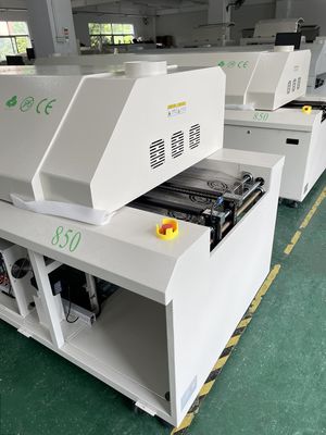 CHM-PC850 সীসা মুক্ত বড় রিফ্লো ওভেন 8 জোন পূর্ণ স্বয়ংক্রিয় রেল + পিসি নিয়ন্ত্রণ 3150x500mm