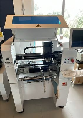 CHM-551 এসএমডি উৎপাদন লাইন এসএমটি সমাবেশ লাইন উচ্চ নির্ভুলতা 4 মাথা পিসিবি তৈরির রোবট