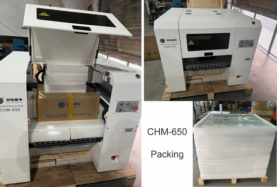 টেবিল শীর্ষ CHM-650 উচ্চ নির্ভুলতা 4 মাথা SMT পিসিবি উপাদান মাউন্টিং মেশিন