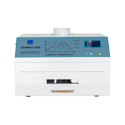 গরম বাতাস + ইনফ্রারেড 2500w লিড-মুক্ত রিফ্লো ওভেন CHMRO-420 SMD হিটিং স্টেশন