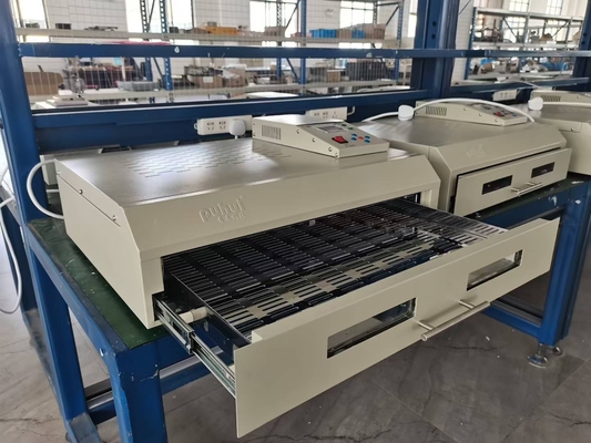 এক্সটাস্ট 2500W এসএমটি রিফ্লো ওভেন 400 * 600 মিমি ইনফ্রারেড আইসি হিটার বিজিএ এসএমডি এসএমটি হিটিং সেশন সহ টি 962 সি