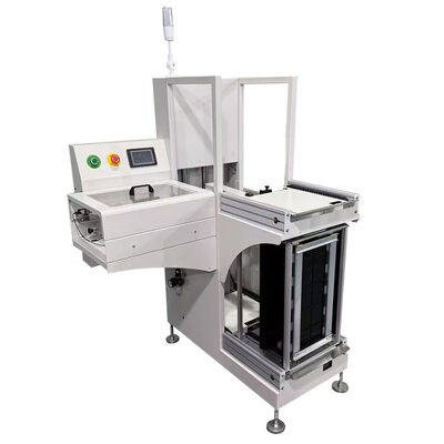 Compact Design L-Type PCB Loader Unloader for Magazine Loading SMT Production Line