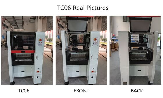 সেরা বিক্রেতা ৬ হেড TC06 পিক অ্যান্ড প্লেস মেশিন কাস্ট-আয়রন ফ্রেম SMT চিপ মাউন্টার