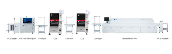 সেরা বিক্রেতা ৬ হেড TC06 পিক অ্যান্ড প্লেস মেশিন কাস্ট-আয়রন ফ্রেম SMT চিপ মাউন্টার