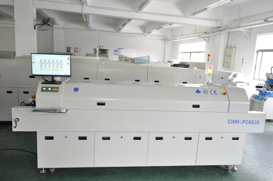 6 মাথা TC06 PCB সমাবেশ এবং PCBA উত্পাদন জন্য আধা স্বয়ংক্রিয় SMT উত্পাদন লাইন