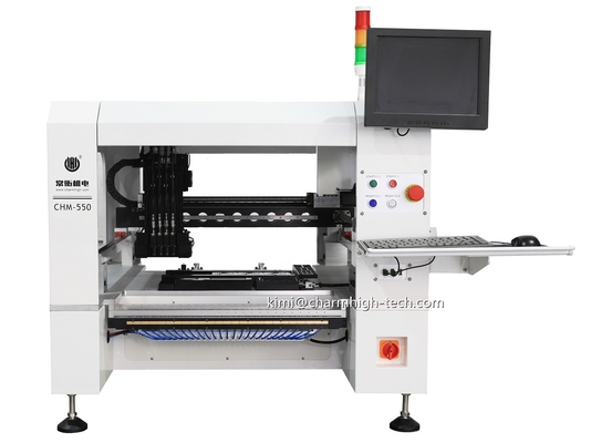 CHM-550 4 হেড 50 ফিডার এসএমটি পিক অ্যান্ড প্লেস মেশিন 0201 অটো নজল পরিবর্তন